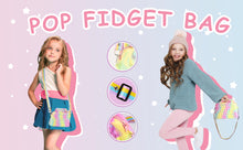 Load image into Gallery viewer, Amerner Rubber Children&#39;s Multiple Activity Toys Pop Shoulder Bag Fidget Toys for Girls
